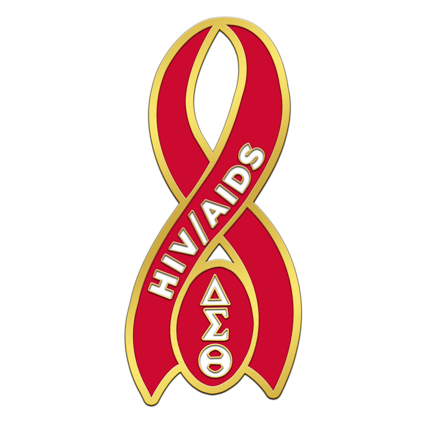 DST-RED HIV/AIDS AWARENESS-LAPEL PIN