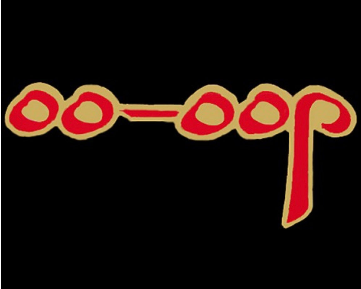 DST-OO-OOP RED LETTERS-LAPEL PIN-NSG777
