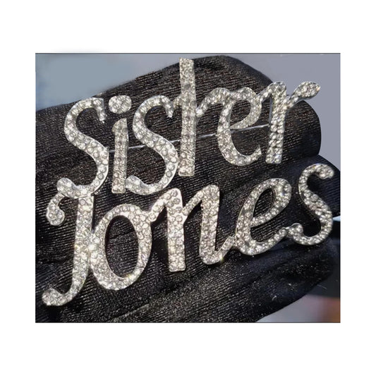 I AM MY SISTER'S KEEPER CUSTOMIZED BROOCH-SILVER METAL-(PRE-ORDER THAT STARTS SHIPPING-12/10/2024)