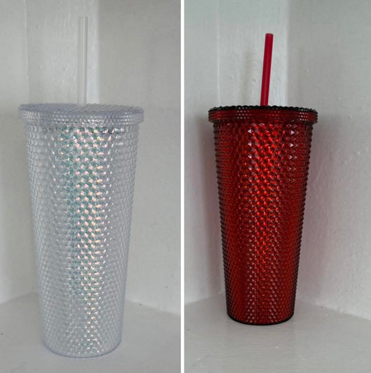TUMBLER WITH LID/STRAW-20 OUNCES