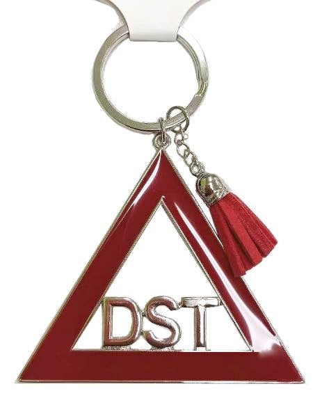 DST-DST PYRAMID KEYCHAIN WITH TASSEL-M