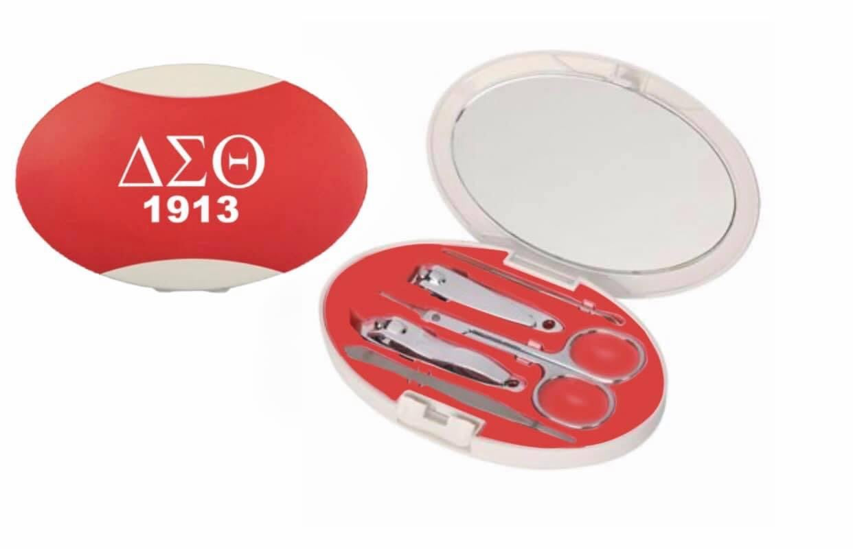 DST-MANICURE SET WITH COMPACT MIRROR